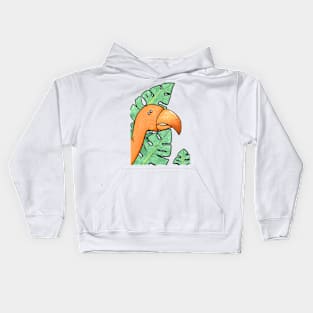 big orange bird Kids Hoodie